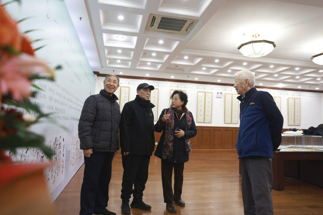 薛偉東、張建波齊魯法治楹聯書法展在省圖書館尼山書院開幕