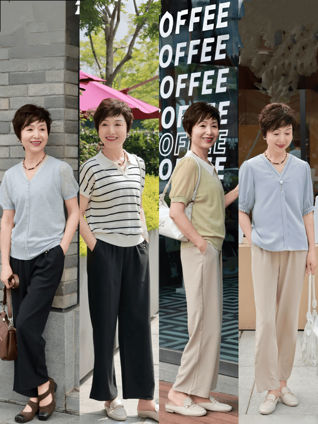 原創告別大媽風！60歲女性夏季穿搭，照抄博主模板就夠了