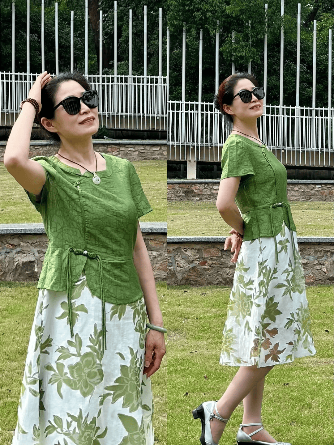 原創夏季“碎花裙”別亂穿！大齡女性避開兩點，優雅耐看不顯土