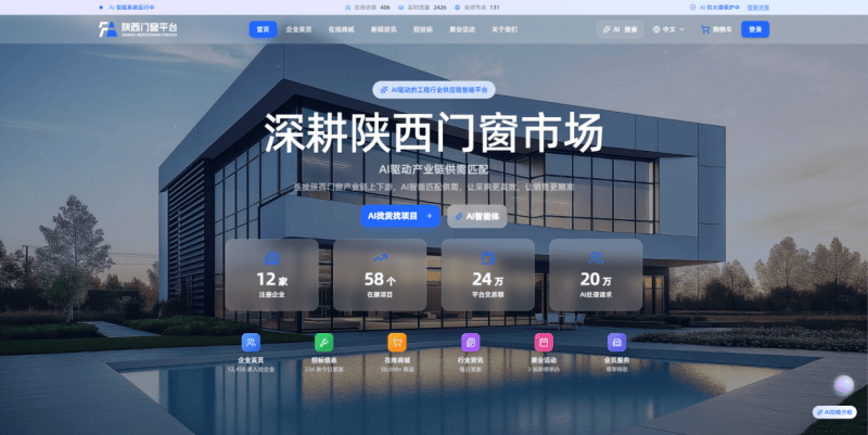 賦安門窗戰略佈局中文域名，築牢陝西門窗產業數字基石