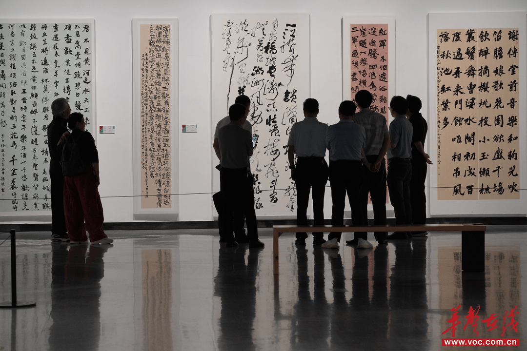 岳陽市第七屆書法篆刻展開幕