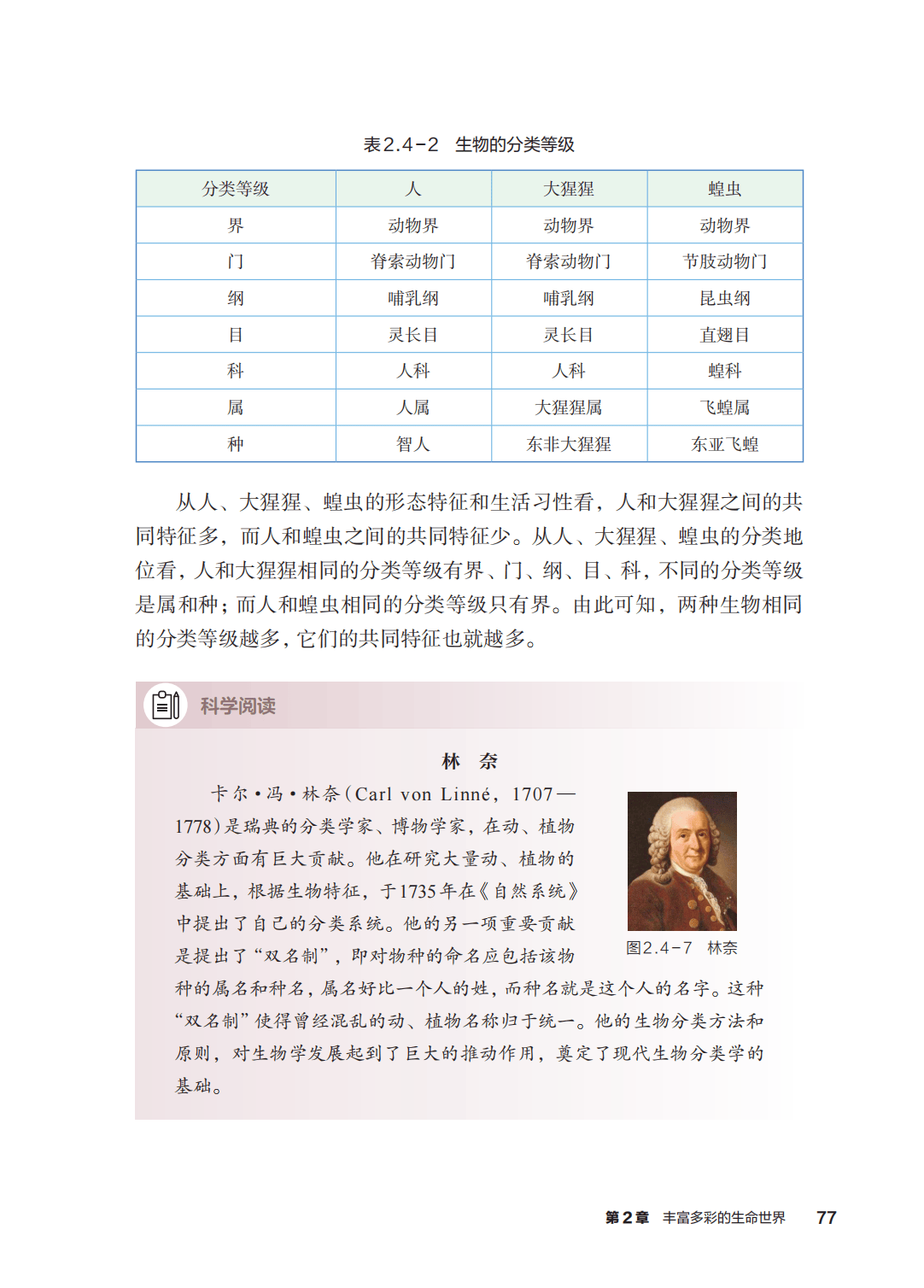 浙教版七年級科學上冊電子課本(2026年新教材)