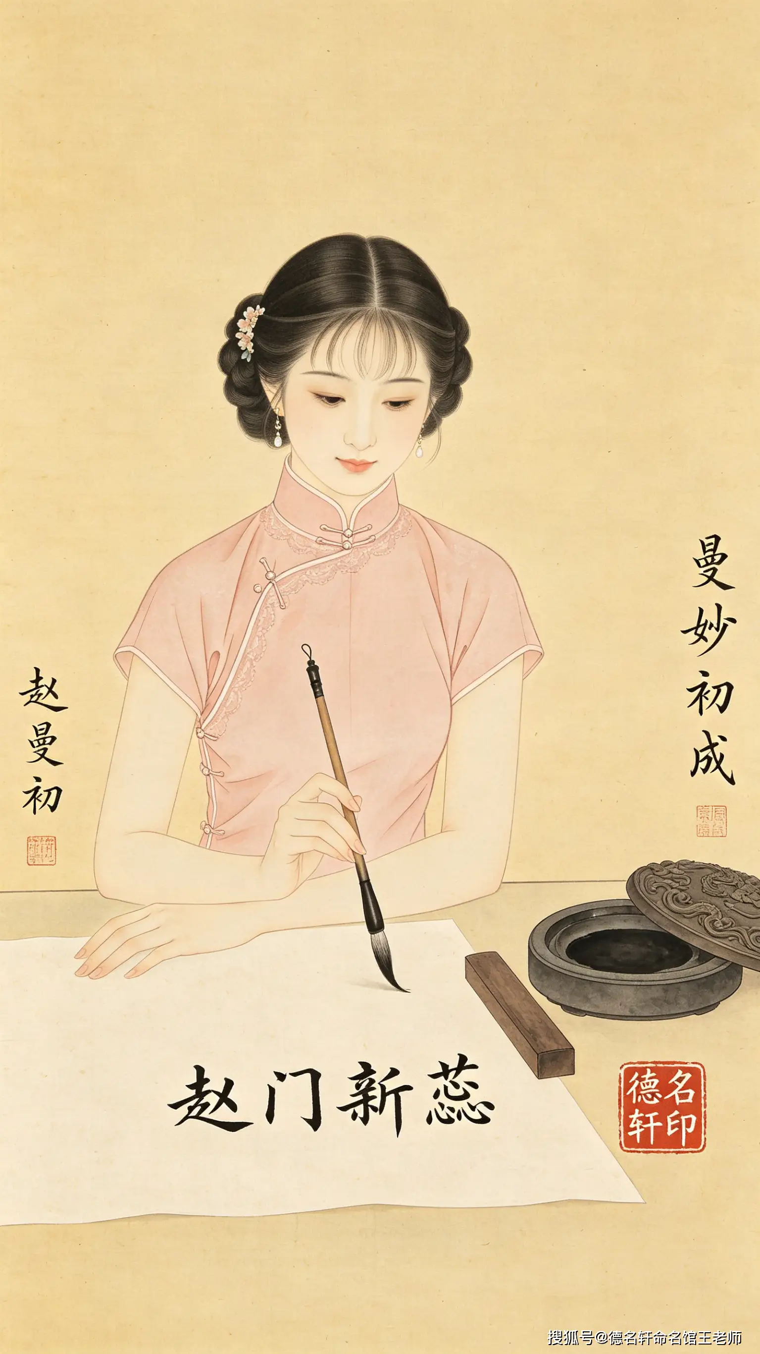 寶寶起名案例 起名字 趙曼初：曼妙初成，趙門新蕊