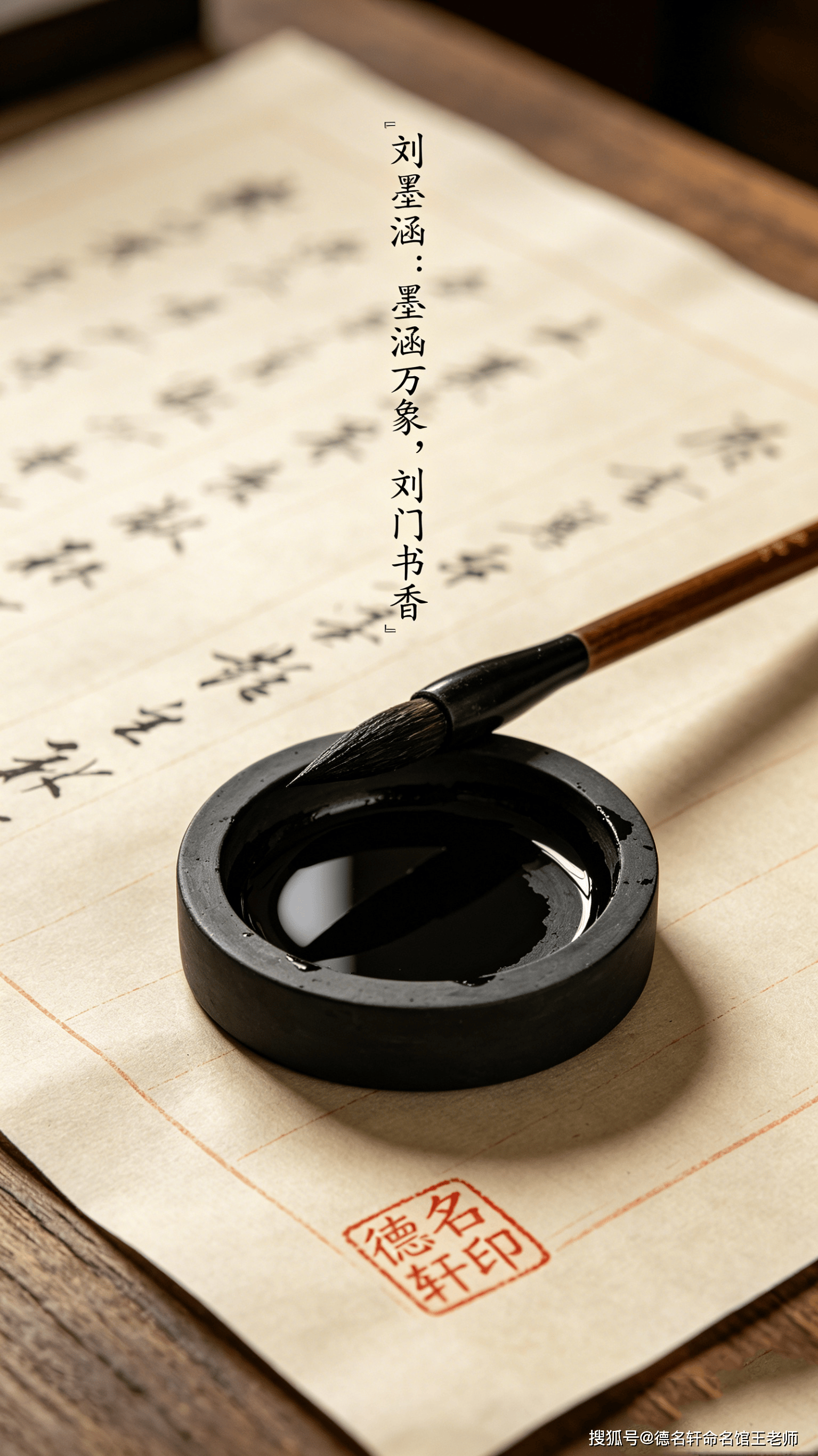 原創2026年寶寶起名案例 劉墨涵：墨涵永珍，劉門書香