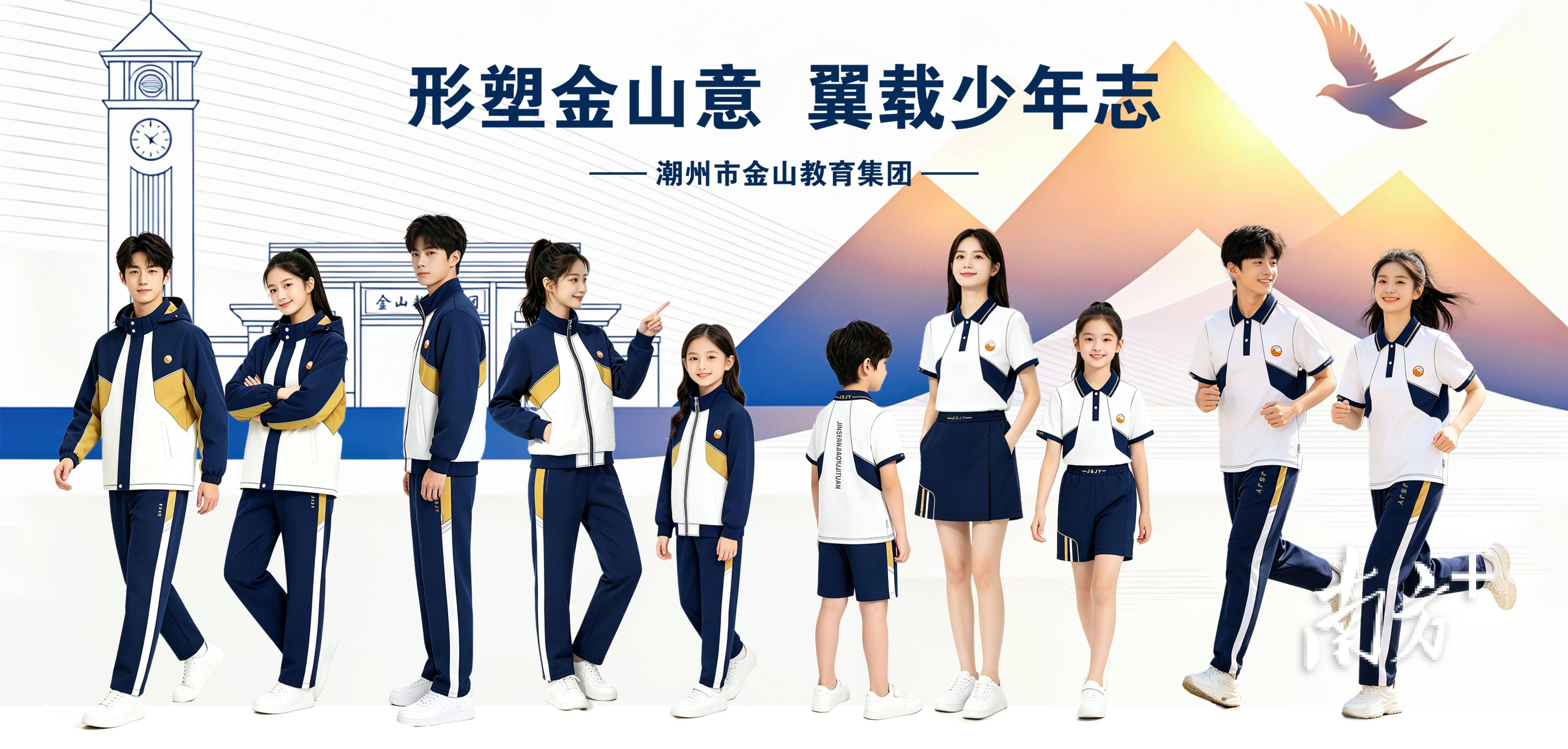潮州市金山教育集團統一校服款式定了！長這樣→