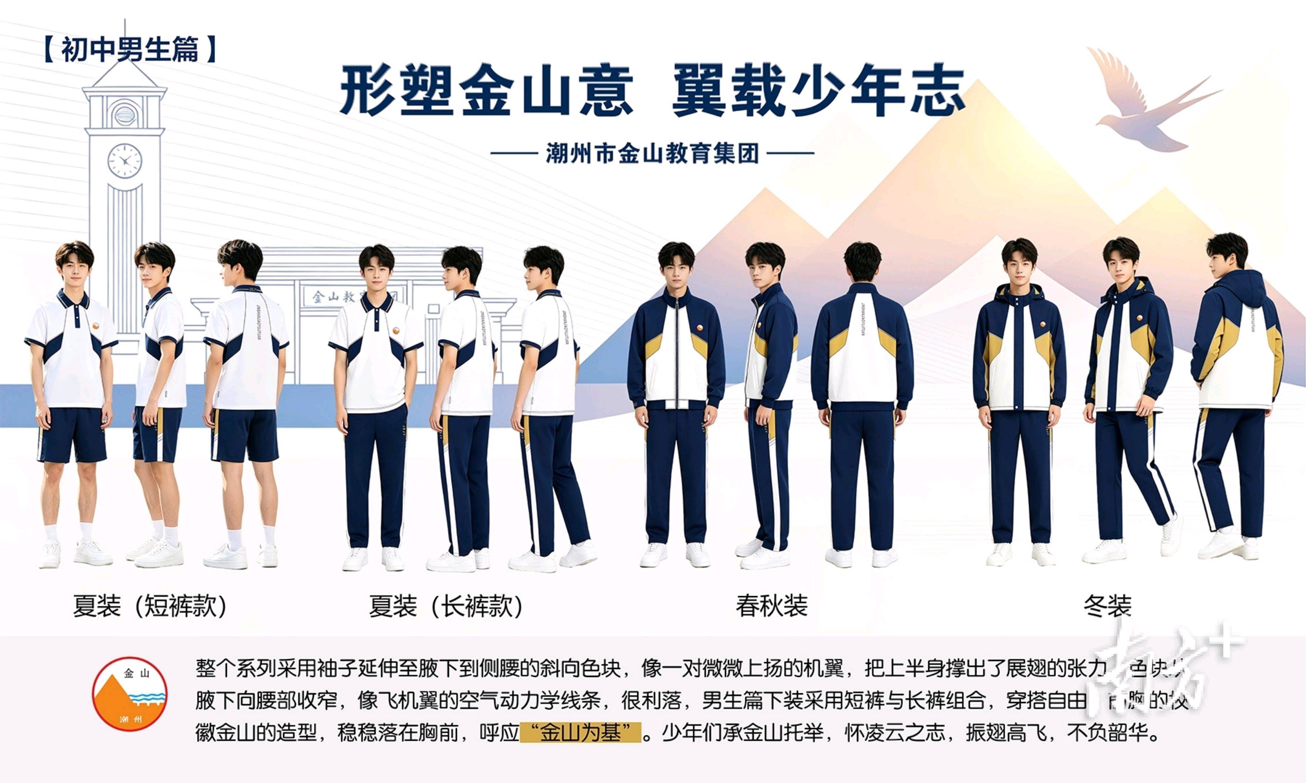 潮州市金山教育集團統一校服款式定了！長這樣→