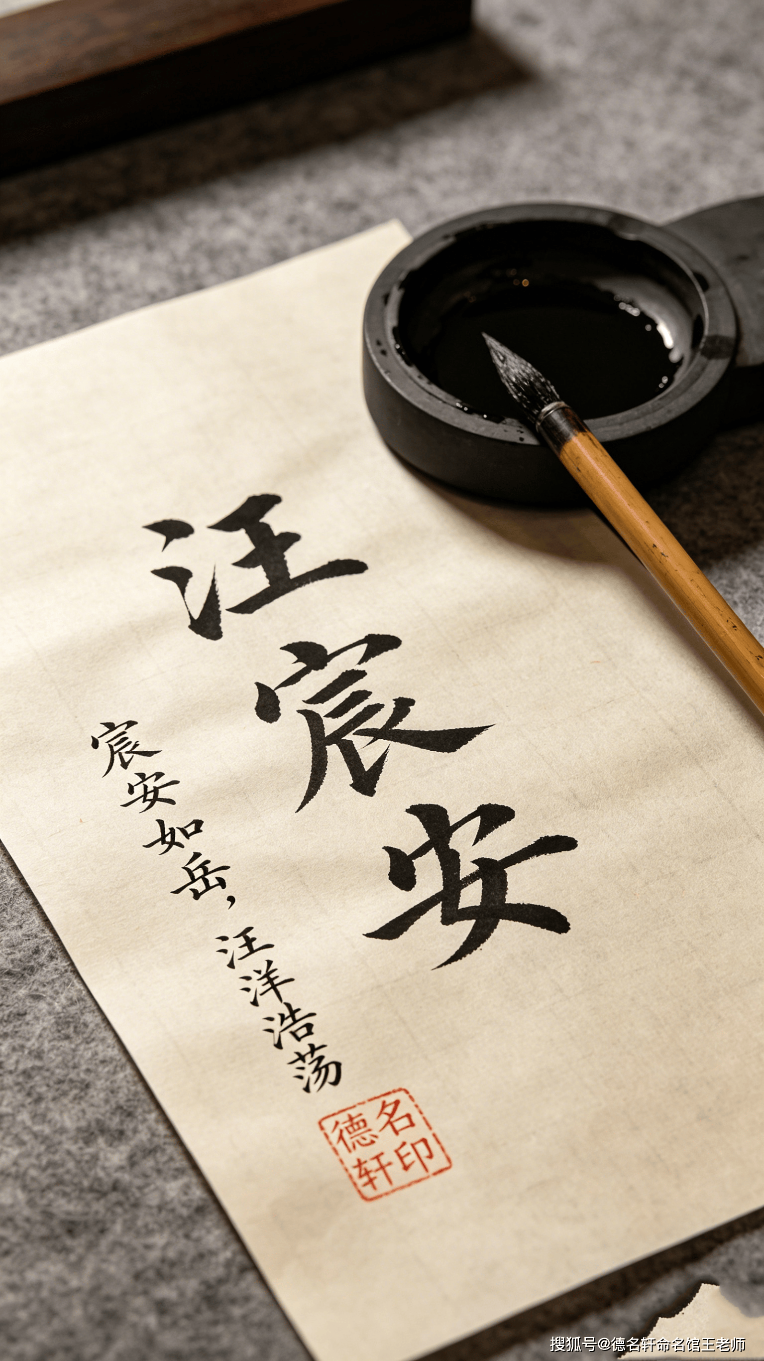 原創寶寶起名案例 汪宸安：宸安如嶽，汪洋浩蕩