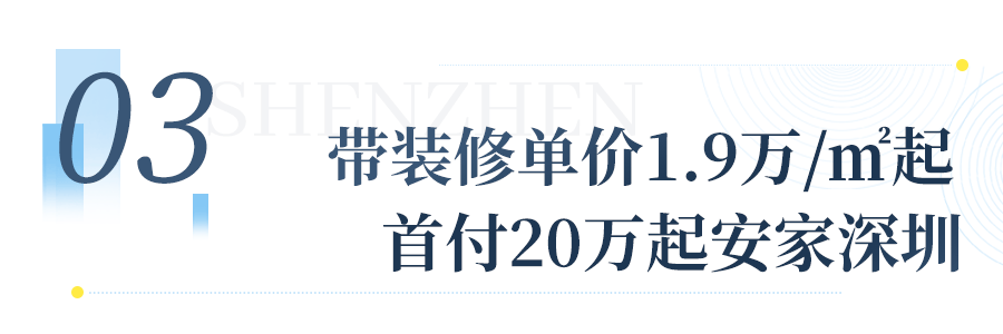 首付20萬起！帶裝修！深圳安居型住宅！今年買今年住！