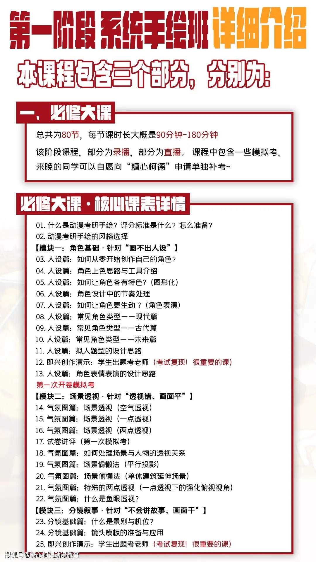 2027級糖心柯德動漫數媒考研手繪· 暑期系統班招生中！丨動漫考研丨數字媒體藝術考研丨插畫考研丨漫畫考研丨遊戲考研丨設計考研丨藝術考研