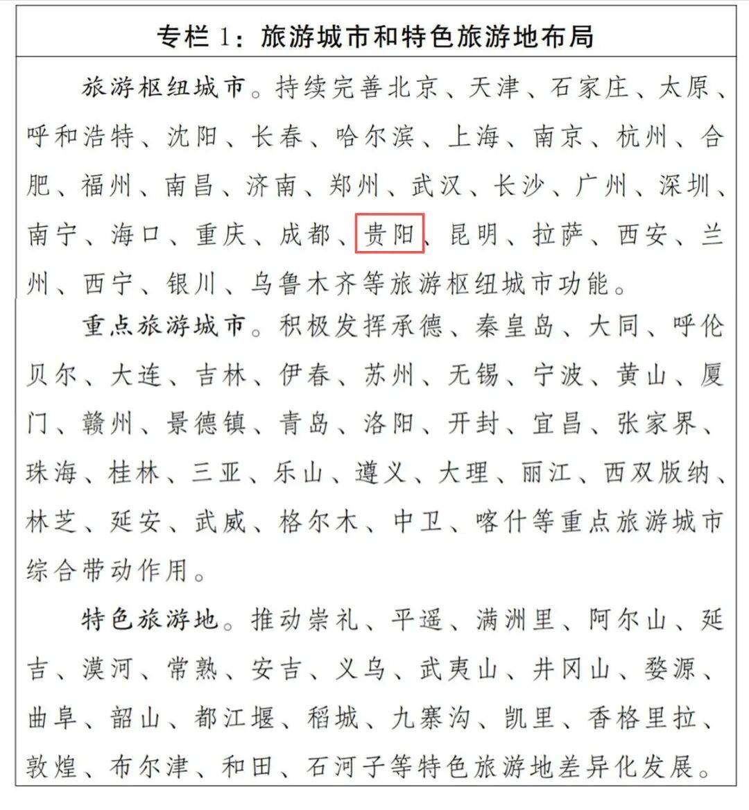 國務院批覆！貴陽，旅遊樞紐城市
