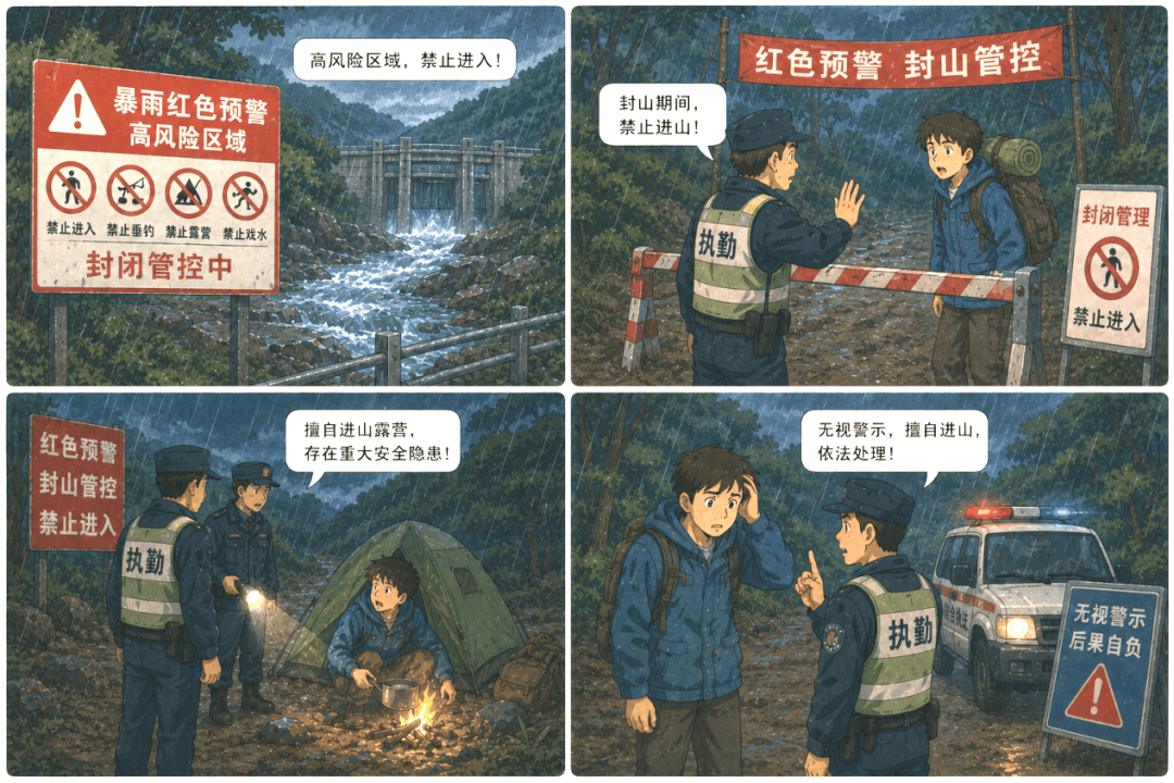 【關注】暴雨預警期間，這四類行為可能觸犯法律！