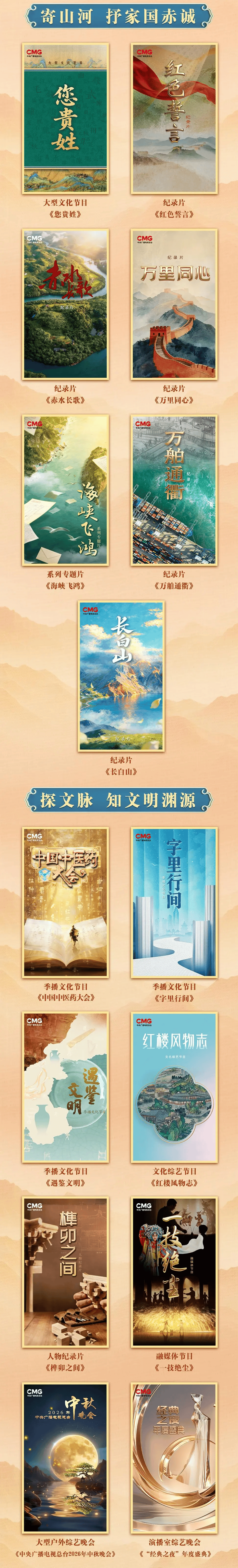最新！總檯釋出一批影視劇、節目及紀錄片片單