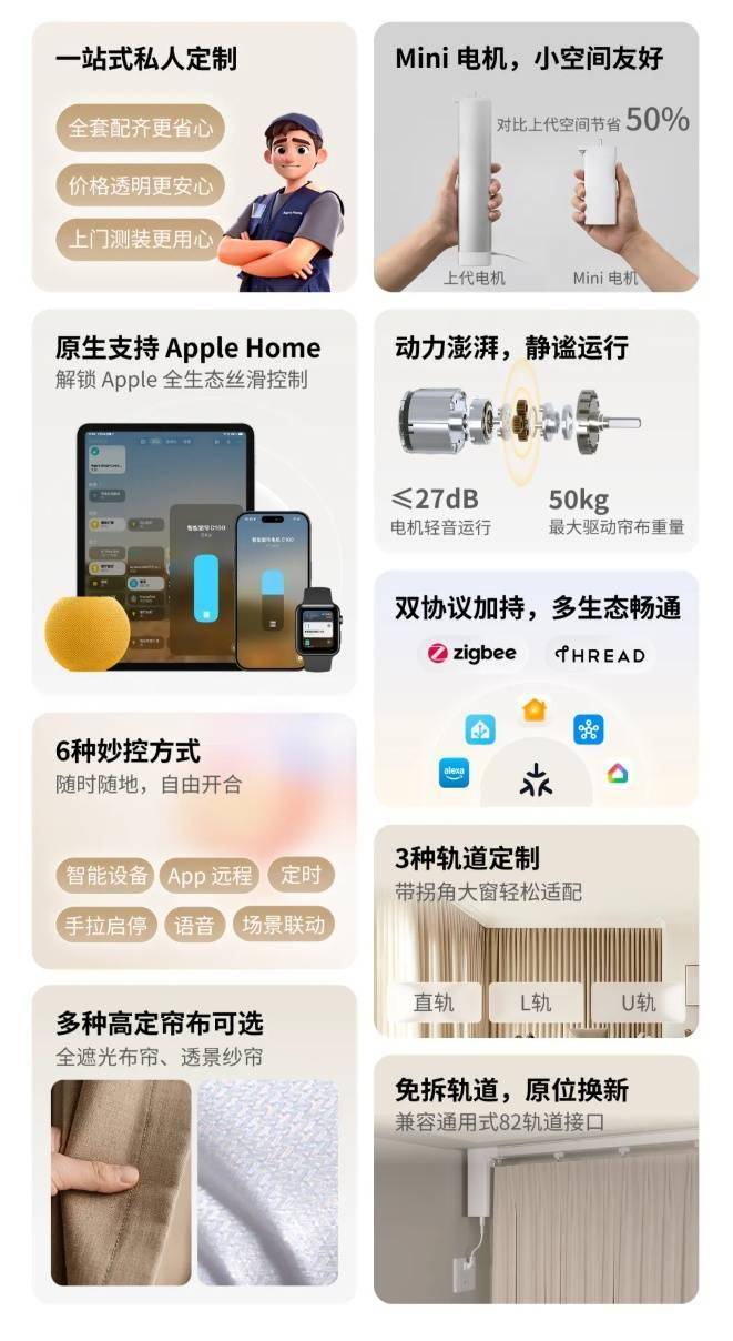 Aqara智慧窗簾電機C100開售：原生支援Apple Home，售399元