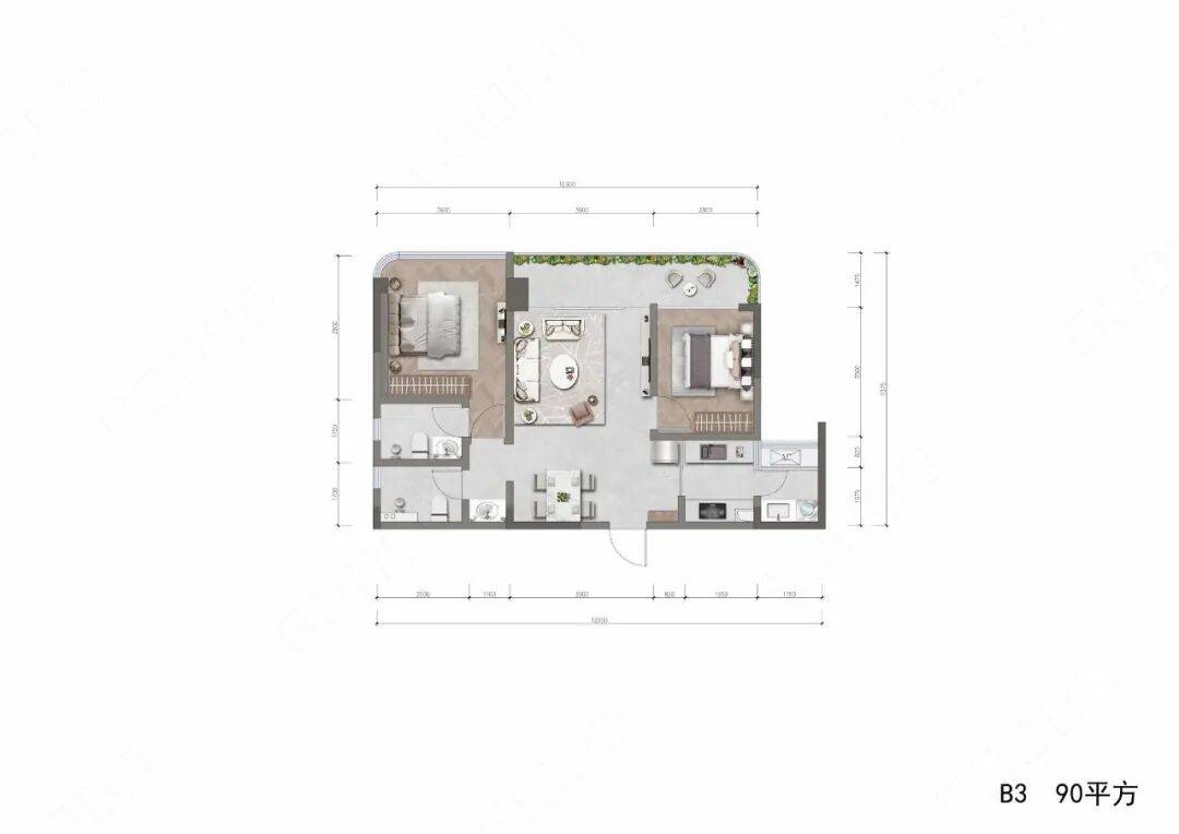 套二整租約1253元！近地鐵19號線！成都溫江區鳧寓·智谷店保租房介紹
