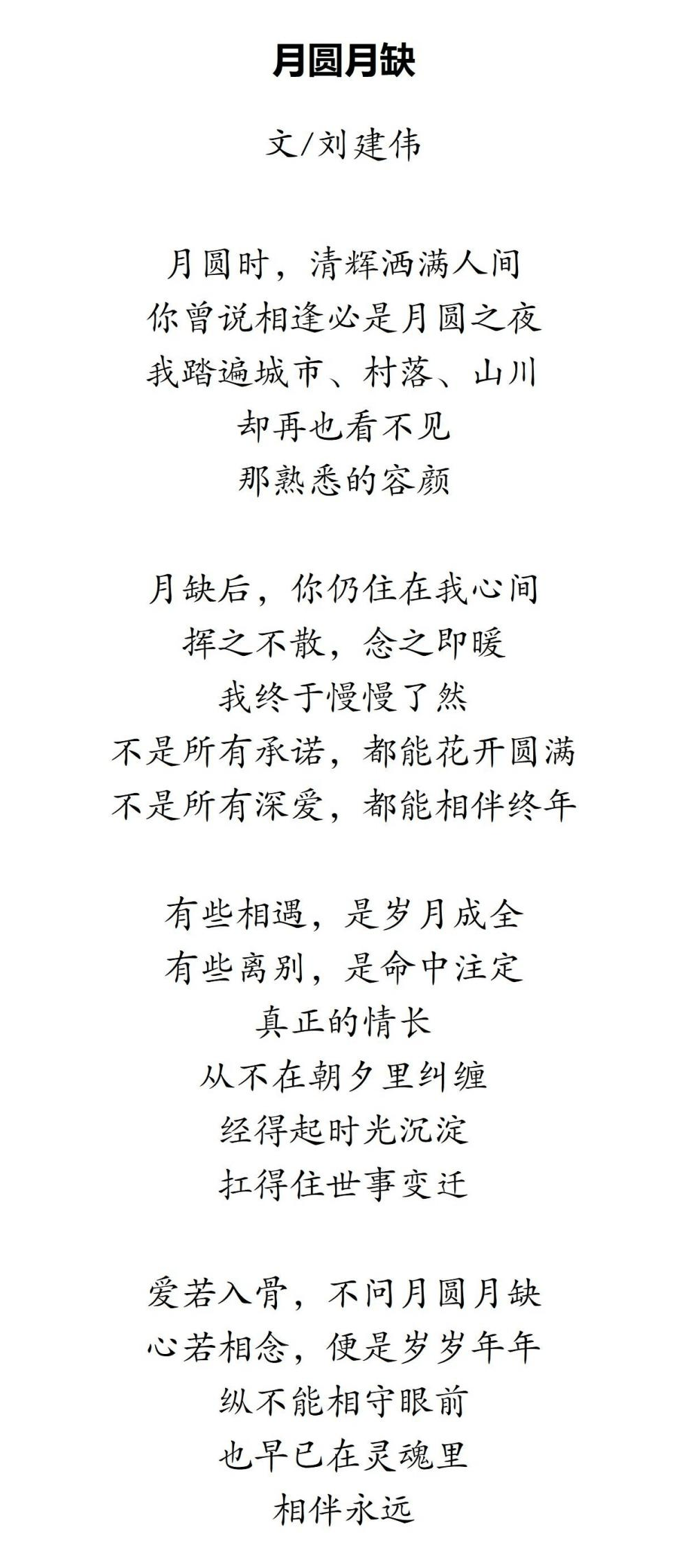 劉建偉詩歌 |《月圓月缺》